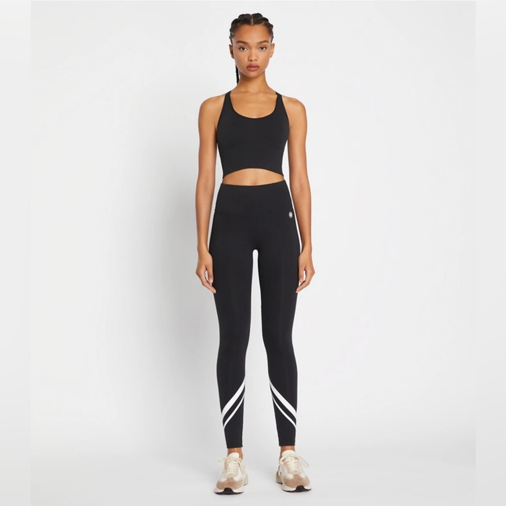 Tory Sport High-Rise Weightless Buttery Soft Chevron Leggings Size Small